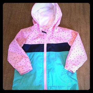 Cat & Jack lined 2T girls rain jacket